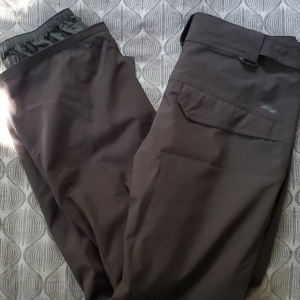 Mens O'Neil black slim fit snowboarding pants
